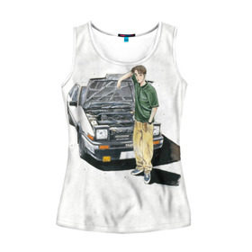Женская майка 3D Initial D Takumi & Toyota AE 86: в Ухте, 100% полиэстер | круглая горловина, прямой силуэт, длина до линии бедра | ae 86 | anime | car | fujiwara | initial d | japan | jdm | levin | stance | takumi | toyota | trueno | автомобили | аниме | гонки | инициал д | такуми