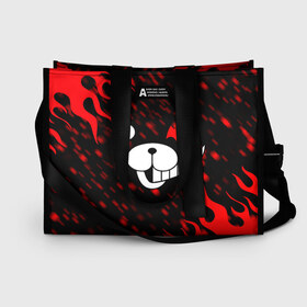 Сумка-шоппер 3D MONOKUMA: в Ухте, 100% полиэстер | застегивается на металлическую кнопку; внутренний карман застегивается на молнию. Стенки укреплены специальным мягким материалом, чтобы защитить содержимое от несильных ударов
 | anime | bear | black  white | danganronpa | kurokuma | monodam | monokuma | monomi | monotaro | pink | rabbit | school | shirokuma | аниме | главарь | мoноми | монокума | черно белый | школа