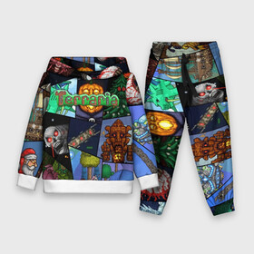 Детский костюм 3D (с толстовкой) с принтом Terraria | Террария (Z) в Ухте,  |  | minecraft | terraria | инди игры | майнкрафт | террария