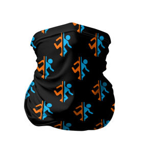 Бандана-труба 3D с принтом PORTAL в Ухте, 100% полиэстер, ткань с особыми свойствами — Activecool | плотность 150‒180 г/м2; хорошо тянется, но сохраняет форму | aperture laboratories | glados | portal | portal 2 | valve | гладос | портал | портал 2 | челл