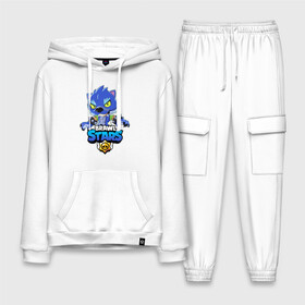 Мужской костюм хлопок с толстовкой с принтом BRAWL STARS LEON в Ухте,  |  | bibi | brawl stars | crow | el brown | leon | leon shark | max | sally leon | shark | stars | werewolf | акула | биби | ворон | леон | оборотень