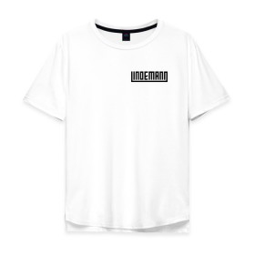 Мужская футболка хлопок Oversize с принтом LINDEMANN в Ухте, 100% хлопок | свободный крой, круглый ворот, “спинка” длиннее передней части | lindemann | lm | rock | кристиан лоренц | линдеманн | лм | музыка | рок | тилль линдеманн