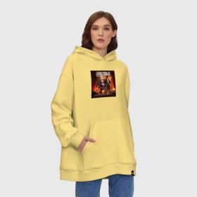 Худи SuperOversize хлопок с принтом LINDEMANN в Ухте, 70% хлопок, 30% полиэстер, мягкий начес внутри | карман-кенгуру, эластичная резинка на манжетах и по нижней кромке, двухслойный капюшон
 | lindemann | lm | rock | кристиан лоренц | линдеманн | лм | музыка | рок | тилль линдеманн