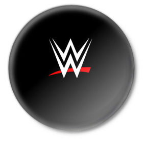 Значок с принтом WWE в Ухте,  металл | круглая форма, металлическая застежка в виде булавки | Тематика изображения на принте: raw | smackdown | wrestling | wwe | борьба | единоборства | реслинг | рестлинг | спорт | шоу