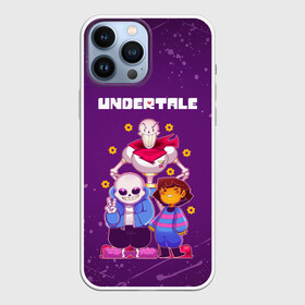 Чехол для iPhone 13 Pro Max с принтом UNDERTALE в Ухте,  |  | Тематика изображения на принте: asriel dreemurr | chara | frisk | gaster blaster | sans | undertale | азриэль дримурр | андертейл | андрайн | гастер | меттатон | санс | фриск | чара