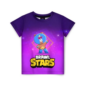 Детская футболка 3D с принтом Brawl Stars. El Brown в Ухте, 100% гипоаллергенный полиэфир | прямой крой, круглый вырез горловины, длина до линии бедер, чуть спущенное плечо, ткань немного тянется | Тематика изображения на принте: bo | brawl | brock | bull | colt | dynamike | elprimo | jessie | leon | moba | nita | shelly | stars | бо | брок | булл | джесси | динамайк | кольт | леон | нита | шелли | эльпримо