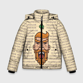 Зимняя куртка для мальчиков 3D MCGREGOR: в Ухте, ткань верха — 100% полиэстер; подклад — 100% полиэстер, утеплитель — 100% полиэстер | длина ниже бедра, удлиненная спинка, воротник стойка и отстегивающийся капюшон. Есть боковые карманы с листочкой на кнопках, утяжки по низу изделия и внутренний карман на молнии. 
Предусмотрены светоотражающий принт на спинке, радужный светоотражающий элемент на пуллере молнии и на резинке для утяжки | conor | macgregor | mcgregor | ufc | конор | макгрегор | серроне макгрегор