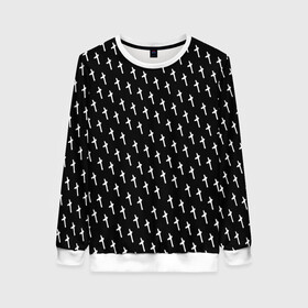 Женский свитшот 3D с принтом LiL PEEP Pattern в Ухте, 100% полиэстер с мягким внутренним слоем | круглый вырез горловины, мягкая резинка на манжетах и поясе, свободная посадка по фигуре | lil peep | lil prince | pink | зарубежная музыка | лил пип | маленький принц