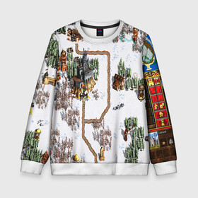 Детский свитшот 3D с принтом Heroes of Might and Magic в Ухте, 100% полиэстер | свободная посадка, прямой крой, мягкая тканевая резинка на рукавах и понизу свитшота | angel | armor | artwork | creature | dragon | fantasy | fantasy art | game | griffin | heroes | heroes maps | heroes of might and magic | knight | might and magic | sword | warriors | weapon | wings | герои