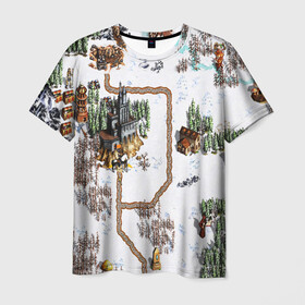 Мужская футболка 3D с принтом Heroes of Might and Magic в Ухте, 100% полиэфир | прямой крой, круглый вырез горловины, длина до линии бедер | angel | armor | artwork | creature | dragon | fantasy | fantasy art | game | griffin | heroes | heroes maps | heroes of might and magic | knight | might and magic | sword | warriors | weapon | wings | герои