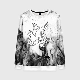 Женский свитшот 3D с принтом LIL PEEP CRY BABY в Ухте, 100% полиэстер с мягким внутренним слоем | круглый вырез горловины, мягкая резинка на манжетах и поясе, свободная посадка по фигуре | lil peep | lil prince | pink | зарубежная музыка | лил пип | маленький принц