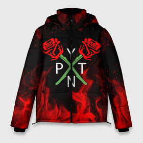 Мужская зимняя куртка 3D с принтом PAYTON MOORMEIER - ТИКТОК в Ухте, верх — 100% полиэстер; подкладка — 100% полиэстер; утеплитель — 100% полиэстер | длина ниже бедра, свободный силуэт Оверсайз. Есть воротник-стойка, отстегивающийся капюшон и ветрозащитная планка. 

Боковые карманы с листочкой на кнопках и внутренний карман на молнии. | payton moormeier | tiktok | блогер | пейтон | пейтон моормиер | тикток | тиктокер | ютубер