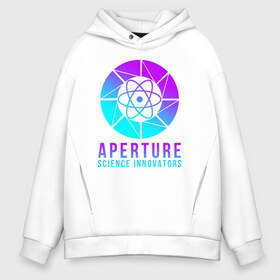 Мужское худи Oversize хлопок с принтом PORTAL в Ухте, френч-терри — 70% хлопок, 30% полиэстер. Мягкий теплый начес внутри —100% хлопок | боковые карманы, эластичные манжеты и нижняя кромка, капюшон на магнитной кнопке | aperture laboratories | glados | half life | portal | portal 2 | valve | гладос | портал | портал 2 | халф лайф | челл