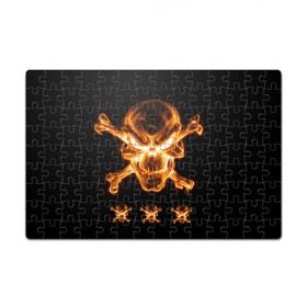 Пазл магнитный 126 элементов с принтом Черепа в Ухте, полимерный материал с магнитным слоем | 126 деталей, размер изделия —  180*270 мм | череп