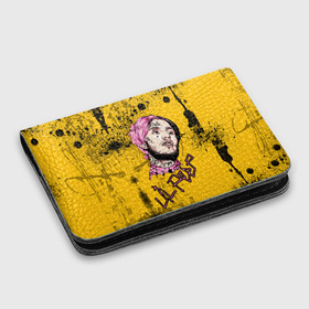 Картхолдер с принтом с принтом Lil Peep в Ухте, натуральная матовая кожа | размер 7,3 х 10 см; кардхолдер имеет 4 кармана для карт; | lil | peep | автор | модель | певец | рэпер | хип хоп | эмо рэп.