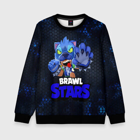 Детский свитшот 3D с принтом Brawl Stars Blue Hex в Ухте, 100% полиэстер | свободная посадка, прямой крой, мягкая тканевая резинка на рукавах и понизу свитшота | brawl | brawl st | brawl stars | colt | dynamike | game | hex | leon | logo | mobo | poco | shelly | stars | бравл | динамайк | игра | игры | кольт | леон | лого | мобильные игры | надпись | поко | старс | шелли