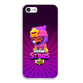 Чехол для iPhone 5/5S матовый brawl stars sandy: в Ухте, Силикон | Область печати: задняя сторона чехла, без боковых панелей | brawl stars | brawl stars sandy | legendary brawler | leon | leon shark | sandy | shark | stars | акула | бравл стар сэнди | леон акула | сенди | сэнди