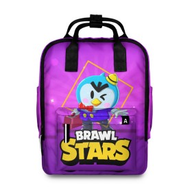Женский рюкзак 3D с принтом Brawl Stars. Mr. P в Ухте, 100% полиэстер | лямки с регулируемой длиной, сверху ручки, чтобы рюкзак нести как сумку. Основное отделение закрывается на молнию, как и внешний карман. Внутри два дополнительных кармана, один из которых закрывается на молнию. По бокам два дополнительных кармашка, куда поместится маленькая бутылочка
 | bo | brawl | brock | bull | colt | dynamike | elprimo | jessie | leon | moba | nita | shelly | stars | бо | брок | булл | джесси | динамайк | кольт | леон | нита | шелли | эльпримо