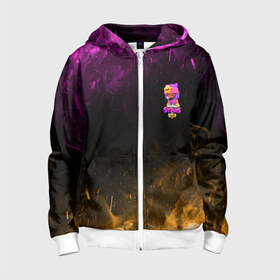 Детская толстовка 3D на молнии с принтом Бравл Старс в Ухте, 100% полиэстер |  манжеты и пояс оформлены широкой мягкой резинкой, двухслойный капюшон со шнурком для регулировки, спереди карманы и застежка-молния
 | Тематика изображения на принте: brawl stars | brawl stars sandy | legendary brawler | leon | leon shark | sandy | shark | stars | акула | бравл стар сэнди | леон акула | сенди | сэнди