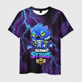 Мужская футболка 3D с принтом Brawl Stars LEON  в Ухте, 100% полиэфир | прямой крой, круглый вырез горловины, длина до линии бедер | brawl | brawl stars | crow | leon | sally | shark | stars | акула | бравл | бравл старс | браво старс | игра | компьютерная | кров | леон | леон акула | онлайн | старс | шарк