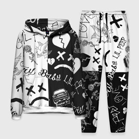 Мужской костюм 3D (с толстовкой) с принтом LIL PEEP в Ухте,  |  | Тематика изображения на принте: lil peep | lil prince | pink | зарубежная музыка | лил пип | маленький принц