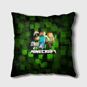 Подушка 3D с принтом Minecraft / Майнкрафт в Ухте, наволочка – 100% полиэстер, наполнитель – холлофайбер (легкий наполнитель, не вызывает аллергию). | состоит из подушки и наволочки. Наволочка на молнии, легко снимается для стирки | creeper | earth | game | minecraft | minecraft earth | блоки | грифер | игры | квадраты | компьютерная игра | крипер | маинкрафт | майн | майнкравт | майнкрафт