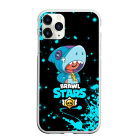 Чехол для iPhone 11 Pro матовый с принтом BRAWL STARS LEON SHARK в Ухте, Силикон |  | bib | brawl stars | colt | crow | el brown | leon | leon shark | max | moba | sally leon | shark | акула | берли | биби | бравл старс | браун | ворон | жанр | игра | кольт | леон | леон акула | макс | нита | шелли