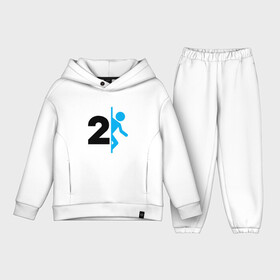 Детский костюм хлопок Oversize с принтом PORTAL в Ухте,  |  | Тематика изображения на принте: aperture laboratories | glados | portal | portal 2 | valve | гладос | портал | портал 2 | челл