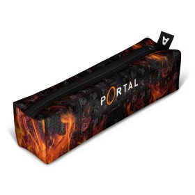 Пенал 3D PORTAL: в Ухте, 100% полиэстер | плотная ткань, застежка на молнии | aperture laboratories | glados | portal | portal 2 | valve | гладос | портал | портал 2 | челл