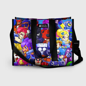 Сумка-шоппер 3D BRAWL STARS ALL BRAWLER: в Ухте, 100% полиэстер | застегивается на металлическую кнопку; внутренний карман застегивается на молнию. Стенки укреплены специальным мягким материалом, чтобы защитить содержимое от несильных ударов
 | brawlstars | crow | dynamike | leon | leonskin | mr p | sally | shark | tara | битваогней | бравлстарc | бравлстарз | динамайк | игра | игры | леон | мистер пи | мультик | старз | тара