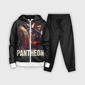 Детский костюм 3D с принтом Pantheon в Ухте,  |  | Тематика изображения на принте: jinx | kda | league | lol | moba | pentakill | riot | rise | rus | skins | варвик | варус | воин | легенд | лига | лол | маг | стрелок | танк | чемпион