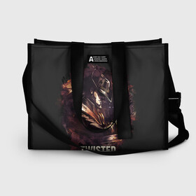 Сумка-шоппер 3D с принтом Twisted Fate в Ухте, 100% полиэстер | застегивается на металлическую кнопку; внутренний карман застегивается на молнию. Стенки укреплены специальным мягким материалом, чтобы защитить содержимое от несильных ударов
 | jinx | kda | league | lol | moba | pentakill | riot | rise | rus | skins | варвик | варус | воин | легенд | лига | лол | маг | стрелок | танк | чемпион