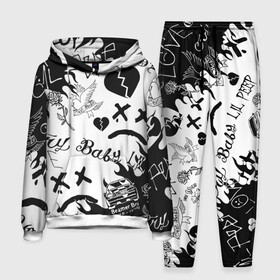 Мужской костюм 3D (с толстовкой) с принтом LIL PEEP | ЛИЛ ПИП в Ухте,  |  | Тематика изображения на принте: lil peep | lil prince | pink | зарубежная музыка | лил пип | маленький принц