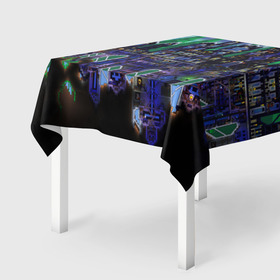 Скатерть 3D TERRARIA: в Ухте, 100% полиэстер (ткань не мнется и не растягивается) | Размер: 150*150 см | game | pixel | terraria | игра | пиксель | террариа
