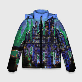 Зимняя куртка для мальчиков 3D TERRARIA: в Ухте, ткань верха — 100% полиэстер; подклад — 100% полиэстер, утеплитель — 100% полиэстер | длина ниже бедра, удлиненная спинка, воротник стойка и отстегивающийся капюшон. Есть боковые карманы с листочкой на кнопках, утяжки по низу изделия и внутренний карман на молнии. 
Предусмотрены светоотражающий принт на спинке, радужный светоотражающий элемент на пуллере молнии и на резинке для утяжки | game | pixel | terraria | игра | пиксель | террариа