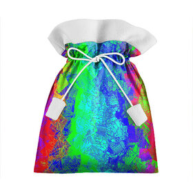 Подарочный 3D мешок с принтом красочная текстура в Ухте, 100% полиэстер | Размер: 29*39 см | абстракция | белая | залив | космос | облака | разноцветный | тикстура | туманность синия | фрактал