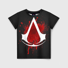 Детская футболка 3D с принтом Assassins Creed в Ухте, 100% гипоаллергенный полиэфир | прямой крой, круглый вырез горловины, длина до линии бедер, чуть спущенное плечо, ткань немного тянется | анимус | ассасина | дезмонд | кредо | крестовый | майлс | тамплиер