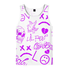 Мужская майка 3D с принтом Lil Peep в Ухте, 100% полиэстер | круглая горловина, приталенный силуэт, длина до линии бедра. Пройма и горловина окантованы тонкой бейкой | awful things | gustav | lil peep | густав ор | клауд | клауд рэп | лил | лили | певец | пееп | пеп | пип | пост эмо | реп | репер | рэп | рэпер | трэп | хип | хип хоп | хоп | эмо трэп