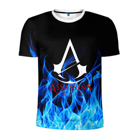 Мужская футболка 3D спортивная с принтом  Assassin’s Creed в Ухте, 100% полиэстер с улучшенными характеристиками | приталенный силуэт, круглая горловина, широкие плечи, сужается к линии бедра | black flag | brotherhood | chronicles | creed | game | origins | revelations | rogue | syndicate | unity | альтаир | ассасин | игры | кинжал | пираты