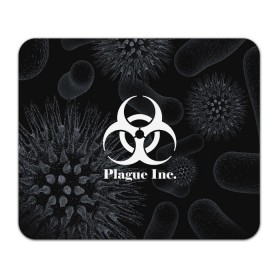 Коврик для мышки прямоугольный с принтом PLAGUE INC. в Ухте, натуральный каучук | размер 230 х 185 мм; запечатка лицевой стороны | molecule | plague inc | абстракция | бактерии | вирус | клетки | медицина | микробы | молекулы | наука | нейрон | нейроны | планета | текстура | текстуры | формула