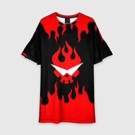 Детское платье 3D с принтом GURREN LAGANN | ГУРРЕН ЛАГАНН в Ухте, 100% полиэстер | прямой силуэт, чуть расширенный к низу. Круглая горловина, на рукавах — воланы | anime | heroes | tengen toppa gurren lagann | аниме | герои | гуррен лаганн | ёко | камина | ния | пронзающий небеса | росиу | симон