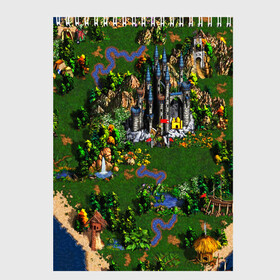Скетчбук с принтом Heroes of Might and Magic в Ухте, 100% бумага
 | 48 листов, плотность листов — 100 г/м2, плотность картонной обложки — 250 г/м2. Листы скреплены сверху удобной пружинной спиралью | angel | armor | artwork | creature | dragon | fantasy | fantasy art | game | griffin | heroes | heroes maps | heroes of might and magic | knight | might and magic | sword | warriors | weapon | wings | герои