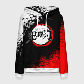 Женская толстовка 3D с принтом KIMETSU NO YAIBA в Ухте, 100% полиэстер  | двухслойный капюшон со шнурком для регулировки, мягкие манжеты на рукавах и по низу толстовки, спереди карман-кенгуру с мягким внутренним слоем. | demon slayer | demon slayer: kimetsu no yaiba | kimetsu | kimetsu no yaiba | nezuko | slayer | tanjiro | клинок рассекающий демонов | незуко | танджиро | шинобу кочо