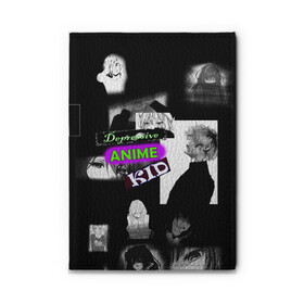 Обложка для автодокументов Depressive anime kid: в Ухте, натуральная кожа |  размер 19,9*13 см; внутри 4 больших “конверта” для документов и один маленький отдел — туда идеально встанут права | anime | boy | dead inside | depression | dota | emo | girl | goth | ivs | leave me alone | lil peep | rap | аниме | грусть | депрессия | мода | молодежь | одежда | одиночество | розы | слезы | состояние | стиль