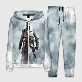 Мужской костюм 3D с принтом Assassin’s Creed в Ухте, 100% полиэстер | Манжеты и пояс оформлены тканевой резинкой, двухслойный капюшон со шнурком для регулировки, карманы спереди | asasins | creed | асасинс | ассасин | ассассинс | кредо | крид | криид