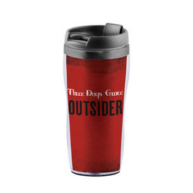 Термокружка-непроливайка Three days grace. Outsider: в Ухте, внутренняя часть — пищевой пластик, наружная часть — прозрачный пластик, между ними — полиграфическая вставка с рисунком | объем — 350 мл, герметичная крышка | days | grace | outsider | three | аутсайдер