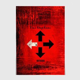 Постер с принтом Three Days Grace в Ухте, 100% бумага
 | бумага, плотность 150 мг. Матовая, но за счет высокого коэффициента гладкости имеет небольшой блеск и дает на свету блики, но в отличии от глянцевой бумаги не покрыта лаком | days | grace | three | альтернативный | группа | метал | ню метал | пост гранж | рок | хард рок