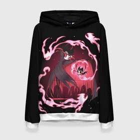 Женская толстовка 3D с принтом Hollow Knight в Ухте, 100% полиэстер  | двухслойный капюшон со шнурком для регулировки, мягкие манжеты на рукавах и по низу толстовки, спереди карман-кенгуру с мягким внутренним слоем. | grimm | hallounest | heart of nightmare | hollow knight | hornet | knight | quirrell | silksong | гримм | квиррел | рыцарь | халлоунест | холлоу найт | хорнет