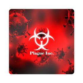 Магнит виниловый Квадрат с принтом PLAGUE INC. в Ухте, полимерный материал с магнитным слоем | размер 9*9 см, закругленные углы | molecule | plague inc | абстракция | бактерии | вирус | клетки | медицина | микробы | молекулы | наука | нейрон | нейроны | планета | текстура | текстуры | формула