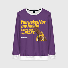 Женский свитшот 3D с принтом Kobe Bryant в Ухте, 100% полиэстер с мягким внутренним слоем | круглый вырез горловины, мягкая резинка на манжетах и поясе, свободная посадка по фигуре | 08 | 24 | 8 | angeles | basketball | bryant | gigi | goat | kobe | lakers | legend | los | mamba | rip | sport | баскетбол | брайант | коби | легенда | мамба | роспись | спорт